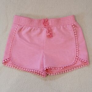 Tommy Bahama Girls' Small (5/6) Pink Pom Trim Girls' Shorts